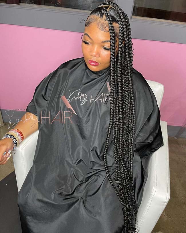 Baddie Jumbo Knotless Braids