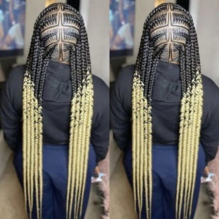 Black And Blonde Pop Smoke Braids