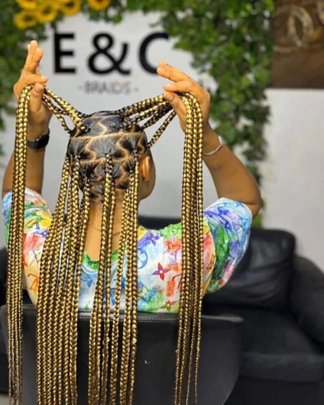 Blonde Design Jumbo Braids