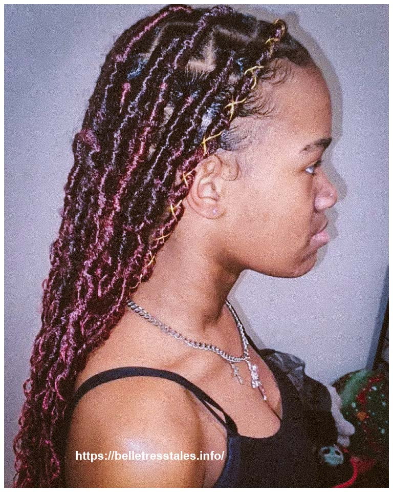 Burgundy Bohemian Goddess Locs