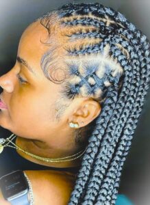 Criss Cross Knotless Tribal Braids