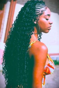 Curly Faux Tribal Braids