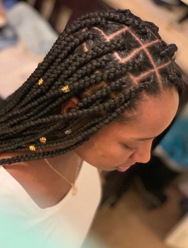 Goddess Knotless Box Braids 