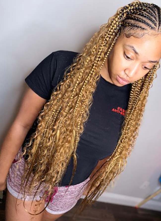 Goddess Tribal Knotless Braids 