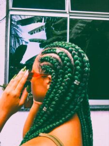 Greenish Tribal Cornrows