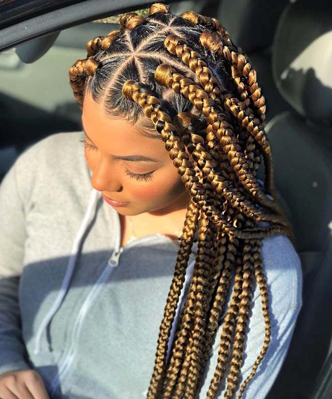 JUMBO BLONDE BOX BRAIDS