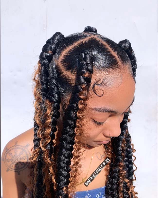 JUMBO BOHEMIAN BOX BRAIDS