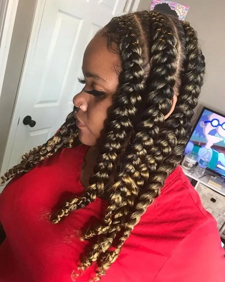 Jumbo Pop Smoke Braids Hairstyle