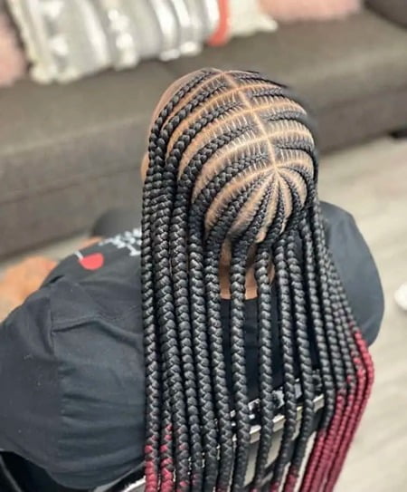 Large Stitch Pop Smoke Braids