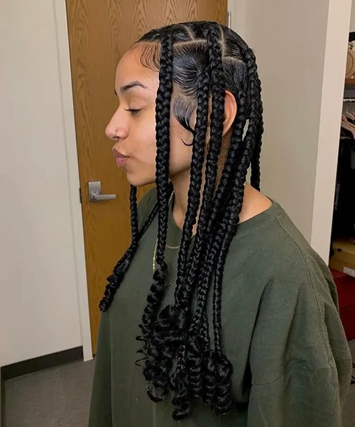  Large part medium Coi Leray braids