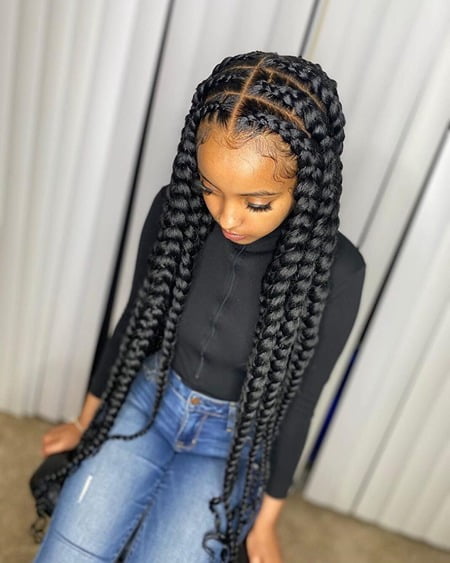 Long And Bold Pop Smoke Braids