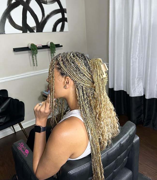 Medium Large Goddess Knotless Braids 