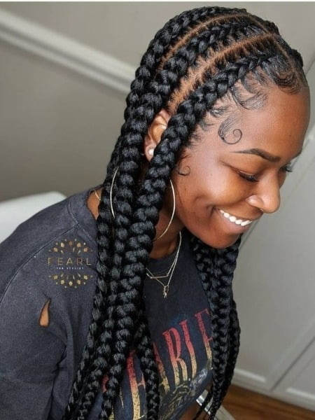 Medium Length Hair Classic Pop Smoke Braids