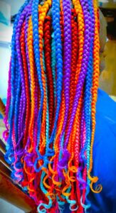 Multi-Colored Tribal Box Braids