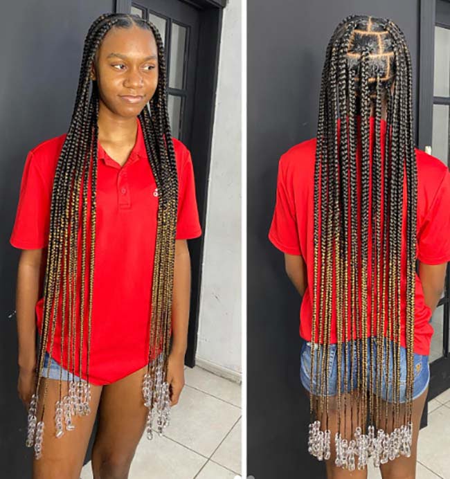 Ombre Jumbo Knotless Braids