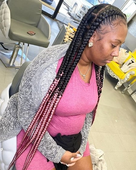 Pink Pop Smoke Braids