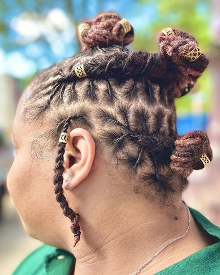 Pop Smoke Braids With Bunhawk