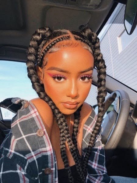 Pop Smoke Braids With Weave