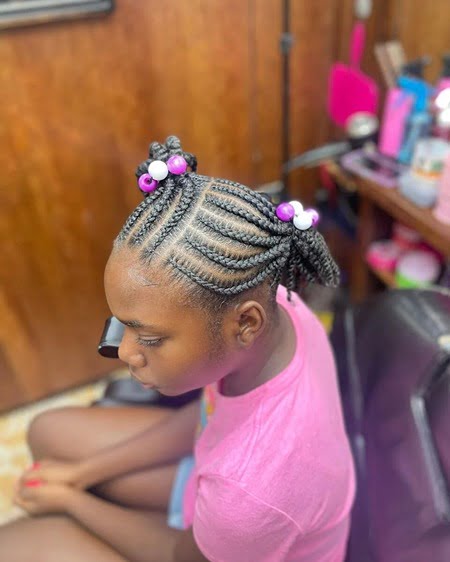 Pop Smoke Braids With Zigzag Hairline