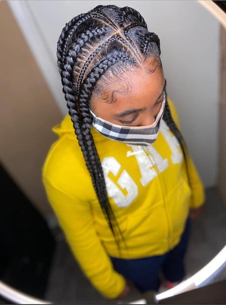 Pop Smoke Feed-In Braids