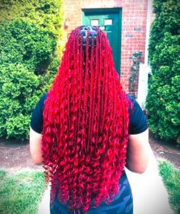 Red Tribal Braids