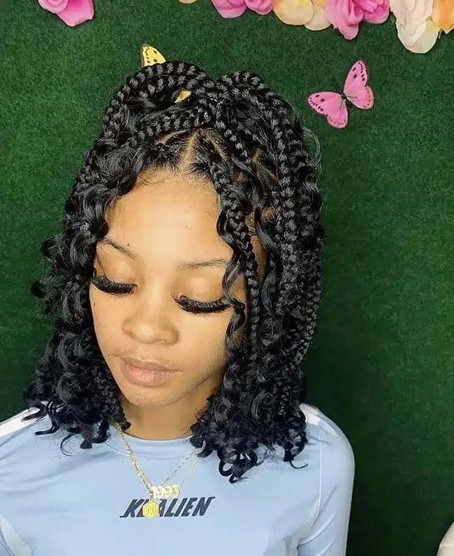 Short Boho Jumbo Braids