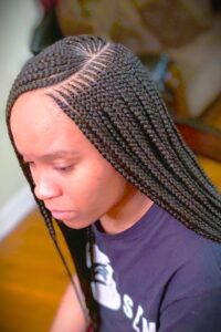 Side Part Tribal Braids