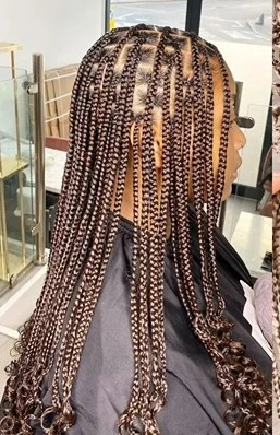 Small Dark Brown Box Coir Leray Braids