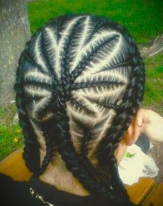 Spider-Inspired Cornrows Braids