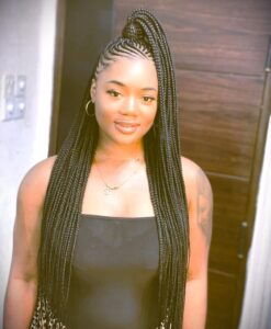 Tribal Braids Half-Up Half-Down