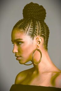 Tribal Braids with Twisted Updo