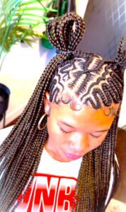 Tribal Braids with Zigzag Patterns