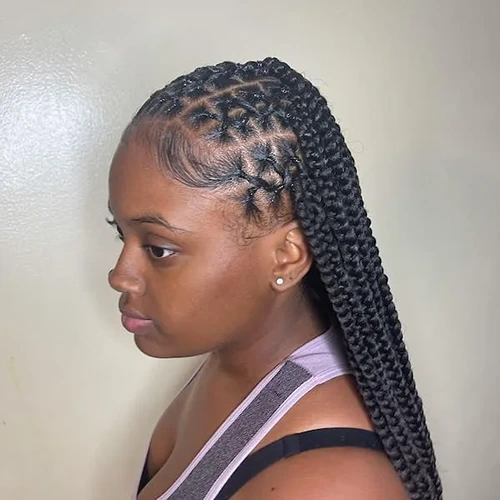 Classic Criss Cross Knotless Braids