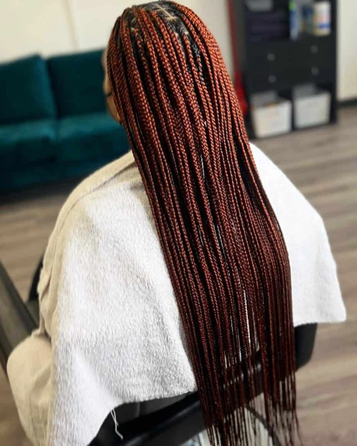 Copper Red Small Braids