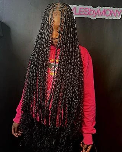 Extra Long Bohemian Knotless Braids