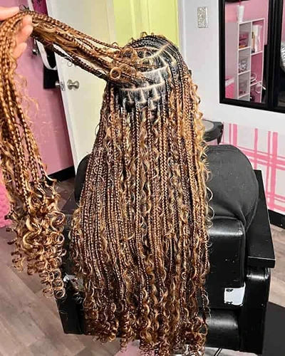 Full Boho Knotless Braids