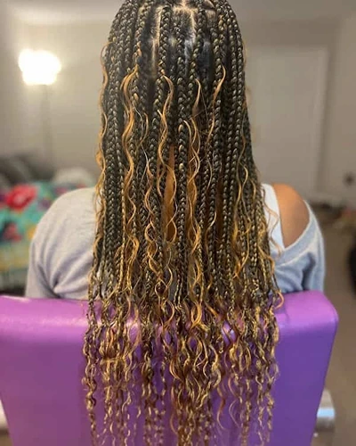 Gold Color Bohemian Braids