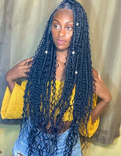 Jumbo bohemian braids