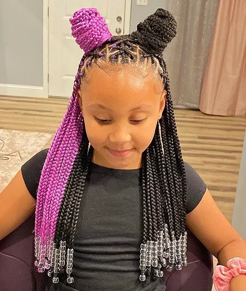 Kids Criss Cross Knotless Braids