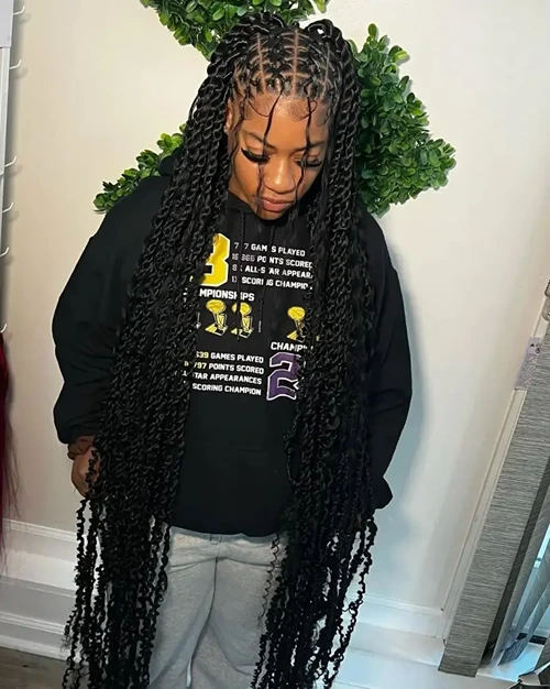 Rubber Band Rope Twists Hairstyle