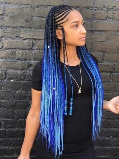 Blue Lemonade Braids