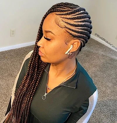 Braided Look with Highlighted Braids