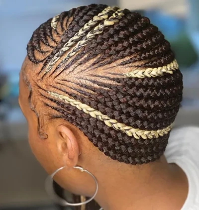 Brown and Blonde Lemonade Braids