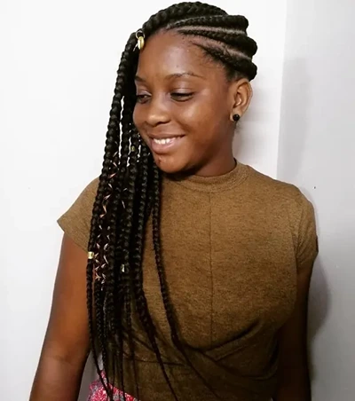 Chic Lemonade Braids with Accessories.