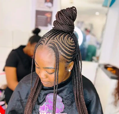 Creative lemonade braids 