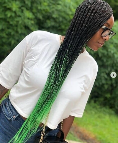 Green Lemonade Tribal Braids