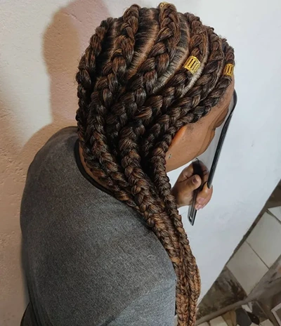 Large Lemonade Braids with Cuffs