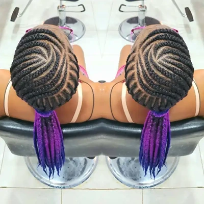 Lemonade Braids with Bright Ends