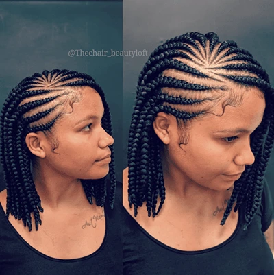 Lemonade Tribal Braids In a Bob