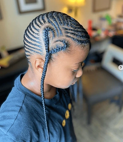 Lemonade Tribal Braids With Heart